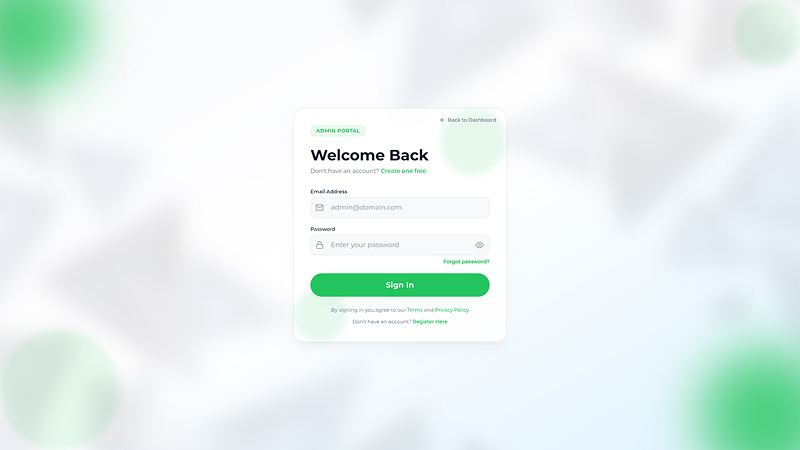 Sign In Page